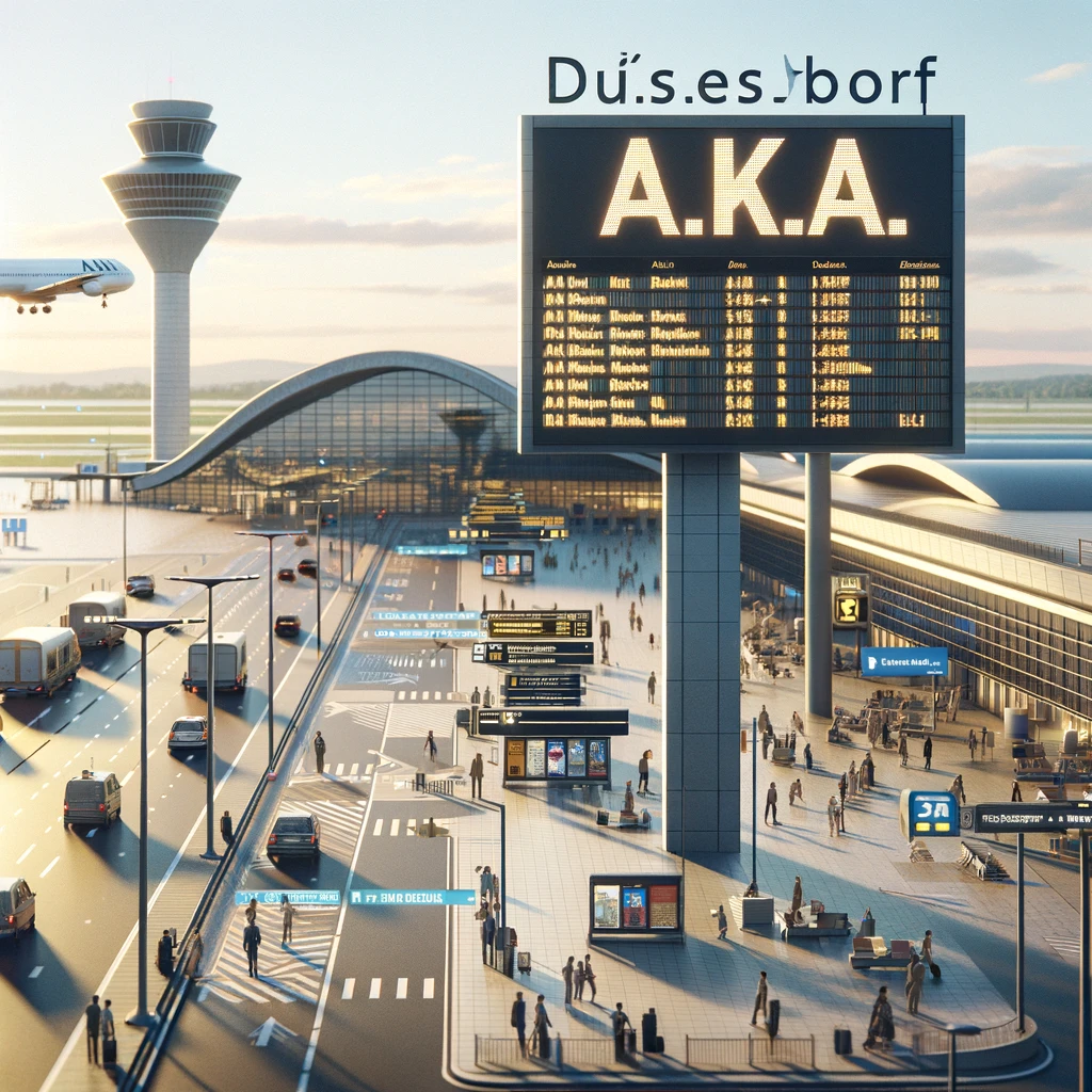 Luchthaven van Düsseldorf met A.N.K.A.R.A.