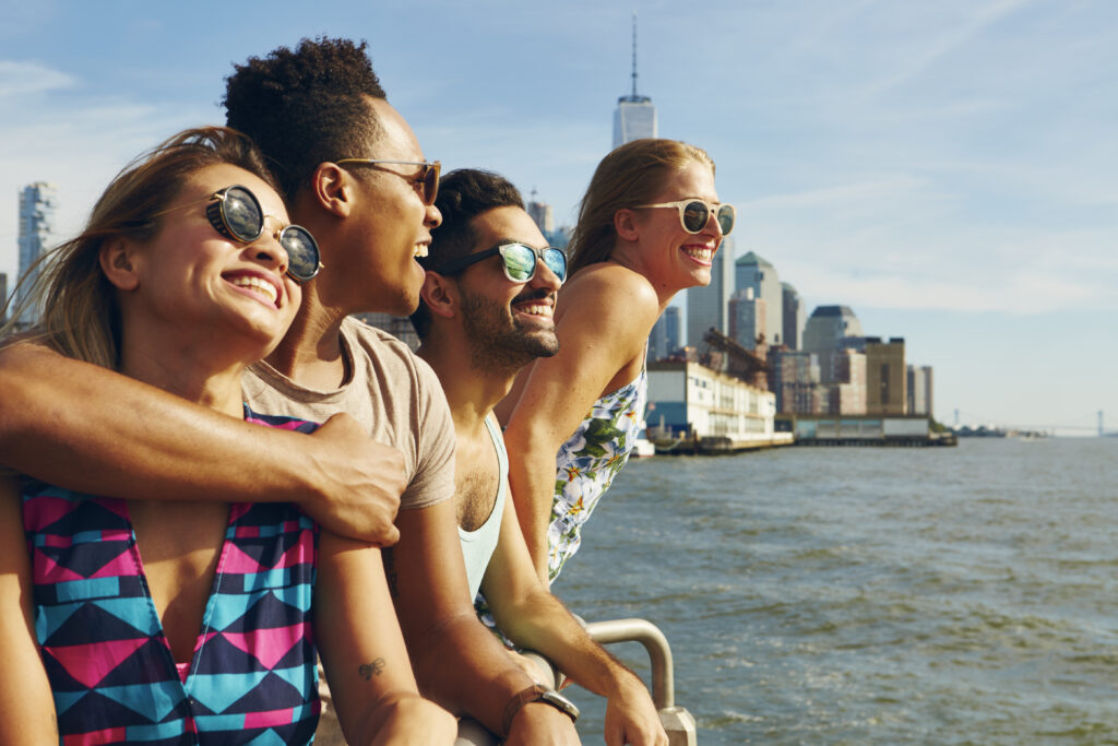 Stedentrip New York – vrienden genieten van skyline uitzicht